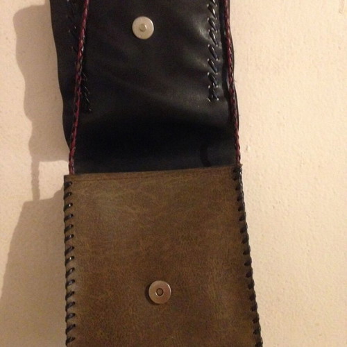 Vintage Boho crossbody bag used, multicolored