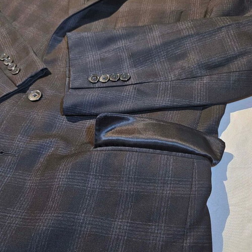 Calvin Klein men's checked jacket used, size L