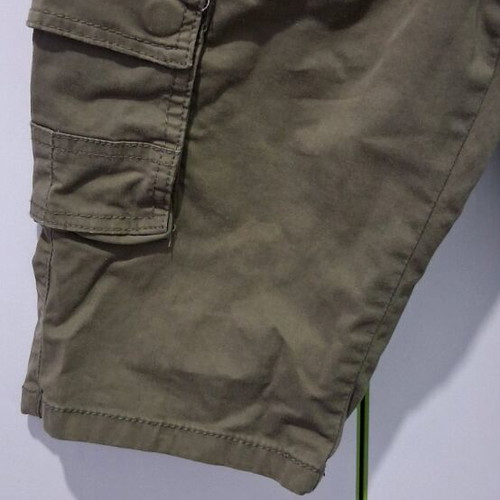 Cargo shorts kids khaki New College like new, age 12