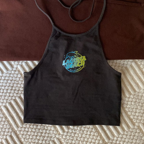 Gray backless top H&M like new, size XS