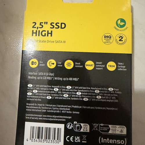 Intenso High Performance SSD 960GB 2.5'' SATA III new