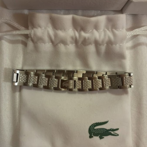 Lacoste bracelet in excellent condition, white