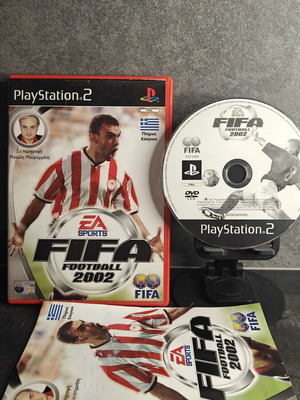 Fifa 2002 PlayStation 2 game used, complete with manual and Greek menu