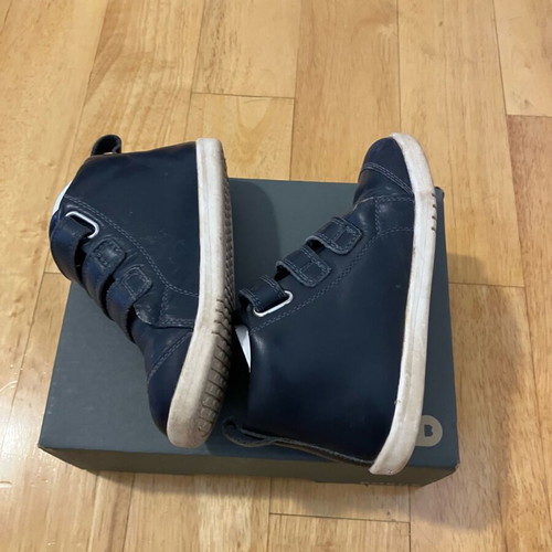 Bobux blue leather boots no 25 used