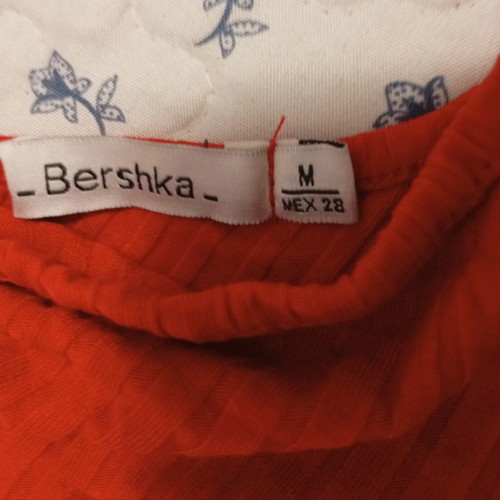 Berska red bodysuit and Celestino black leggings like new, medium