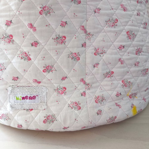 Soft cotton toy storage bag