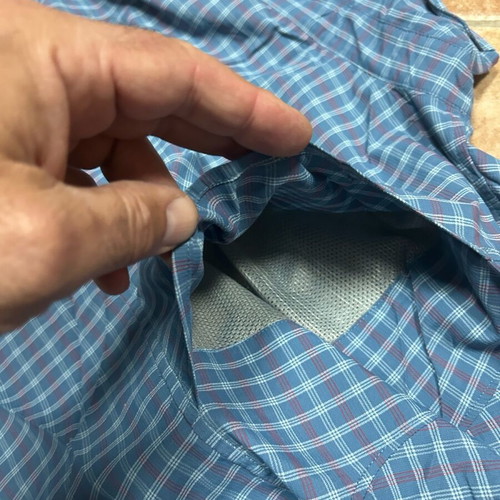 Columbia Omni-Shade Plaid Shirt XL like new, blue outdoor