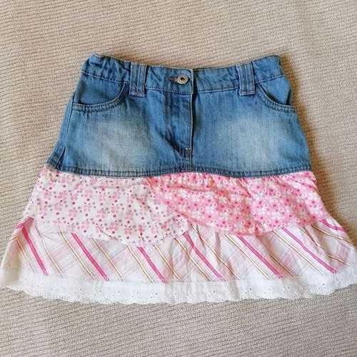 Cecilia denim skirt for 6-year-old girl