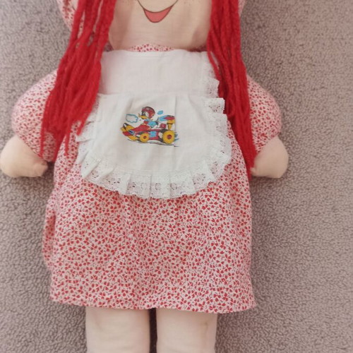 Vintage cloth doll handmade, used