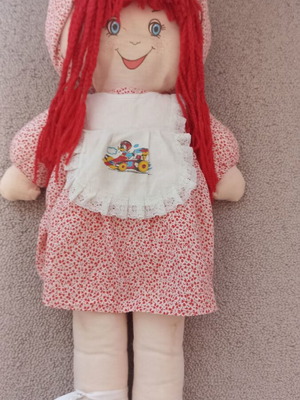 Vintage cloth doll handmade, used