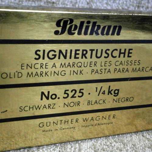 Pelikan Solid Marking Ink 1/4 Kg Black Vintage, new