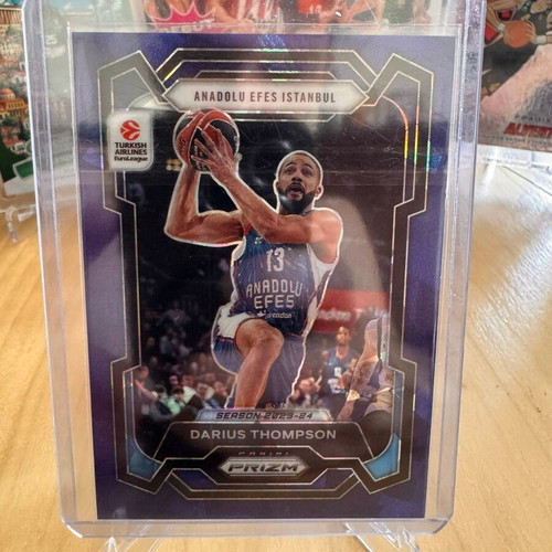 Darius Thompson Blue Ice Prizm EuroLeague 2023-24 Card like new