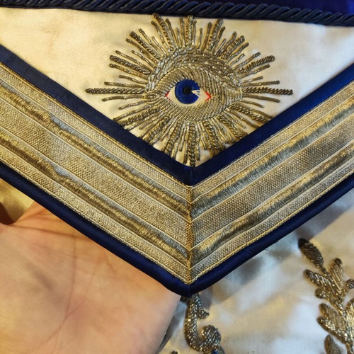 Past Master Masonic Apron 1965 Plato Lodge NY