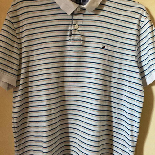 Tommy Hilfiger Polo Shirt XL striped cotton like new