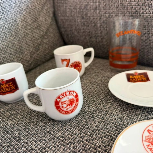 Various items from Cypriot coffee roasters