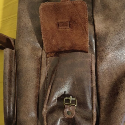 Kouros Leather Backpack like new, large brown 45x40x22 cm