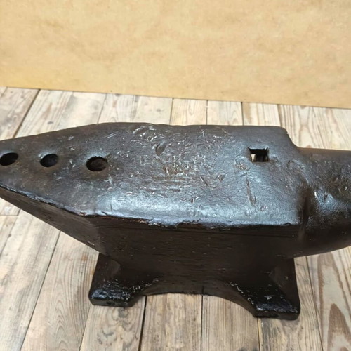 Old steel anvil worked condition