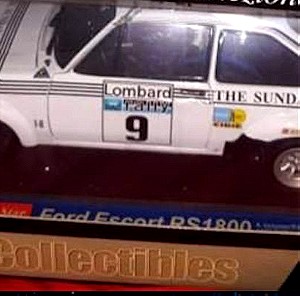 *RARE* FORD ESCORT MKII RS1800 VATANEN - BRYANT / 1977 LOMBARD RALLY / SUN STAR / 1:18 / DIECAST
