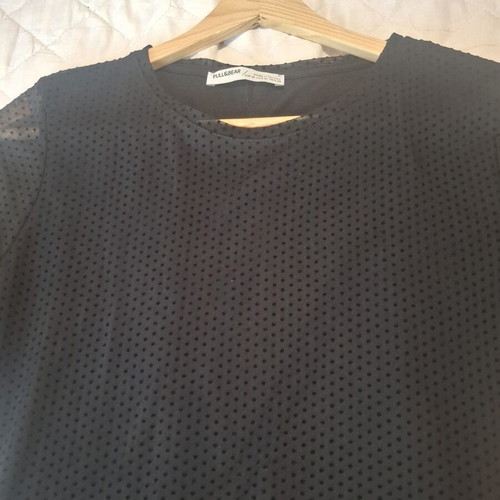 Pull & Bear black short dress with cutout design and long sleeves, like new, M