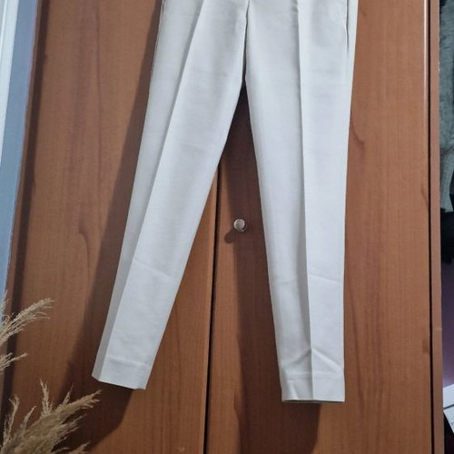 Mango women's pants used, light beige size 36 with pockets