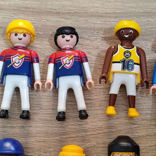 Playmobil male figures used, all together