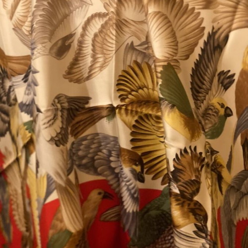 Women's scarf new, all silk, multicolor, square 0.84x0.85