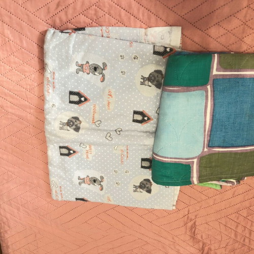 Sheet and small bed quilt like new