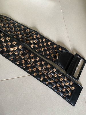 Vintage leopard belt like new, thick, size 80-105cm