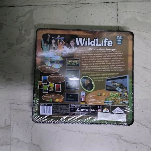 WildLife board game with 2 DVDs in metal box new