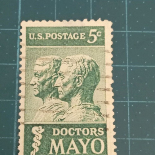 United States stamp 1964 doctors William and Charles Mayo like new
