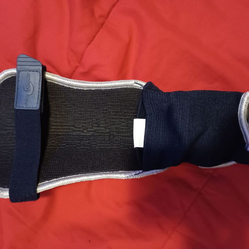 Football shin guards new, size large