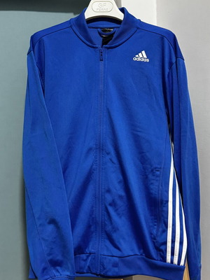 Adidas sports dry fit cardigan used, electric blue, size S