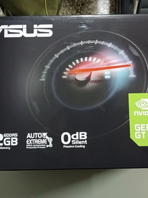 ASUS GeForce GT 730 κάρτα γραφικών καινούργια, 2GB GDDR5, παθητική ψύξη