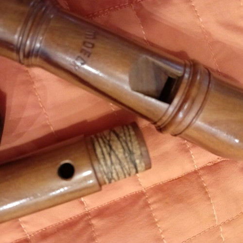 Soprano recorder Moeck Rottenburgh model like new olive wood