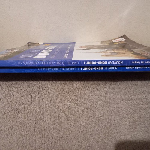 Nouveau Rond-Point 1 language books used, with 2 CDs and workbook