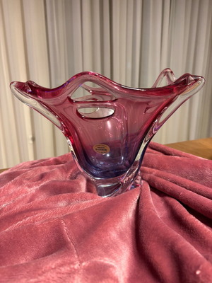 Bohemia Crystal Original Rainbow Bowl Like New