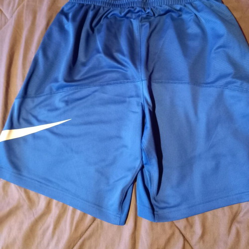 Nike men's athletic shorts used, blue, size Large