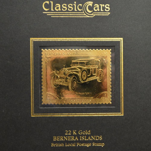 Collectible British stamp with a 22-carat gold leaf and a certificate of authenticity (65 euros).