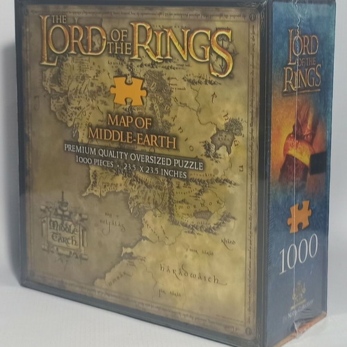 Noble Collection Lord of the Rings Middle Earth Map Puzzle new, 1000 pcs