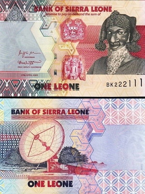 Sierra Leone 1 Leone 2022 banknote new UNC