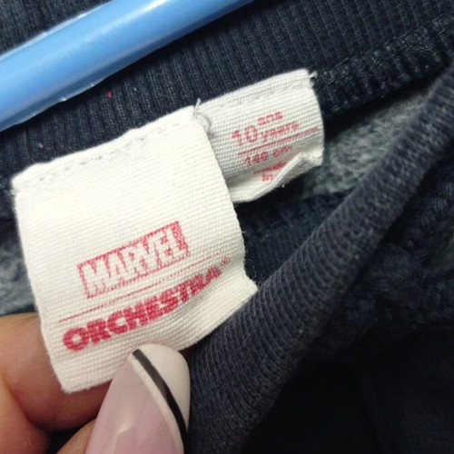 Orchestra Spiderman sweatpants used, for 10 years old, black