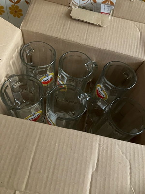 Ποτήρια μπύρας Amstel 300ml σετ 6 καινούργια