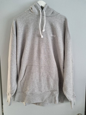Levi's basic red tab heather grey hoodie, L, organic cotton