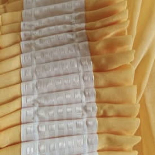 Yellow curtain new 2.46 x 3.20