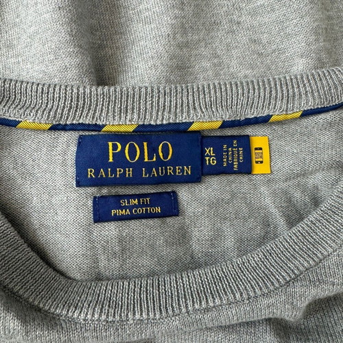 Polo Ralph Lauren Slim Fit men's sweater XL like new, gray