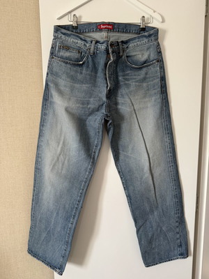 Supreme τζιν washed μπλε denim μέγεθος 34