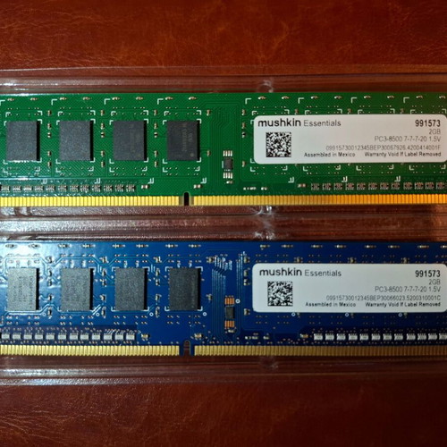 Mushkin DDR3 4GB RAM (2+2GB) 1066 MHz used