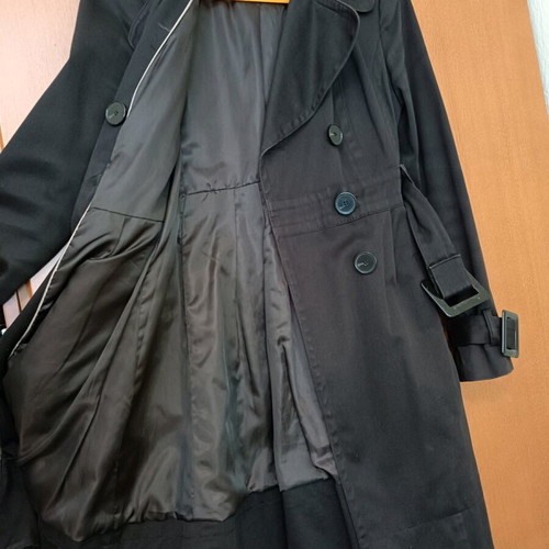 Zara women's trench coat used, brown, size M