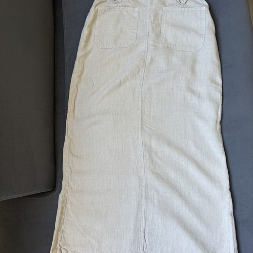 Linen maxi skirt beige used, Extreme for you, size L