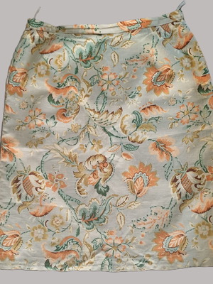Alain Manoukian printed skirt used, linen and cotton, size M